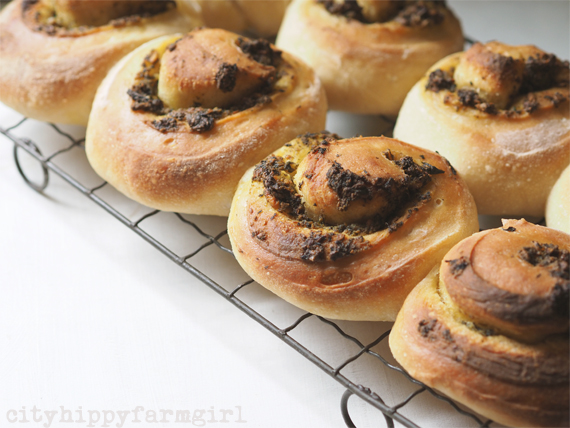 fetta and pesto sourdough scrolls || cityhippyfarmgirl.com
