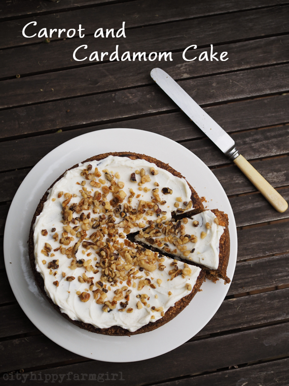 Carrot and Cardamom Cake || cityhippyfarmgirl